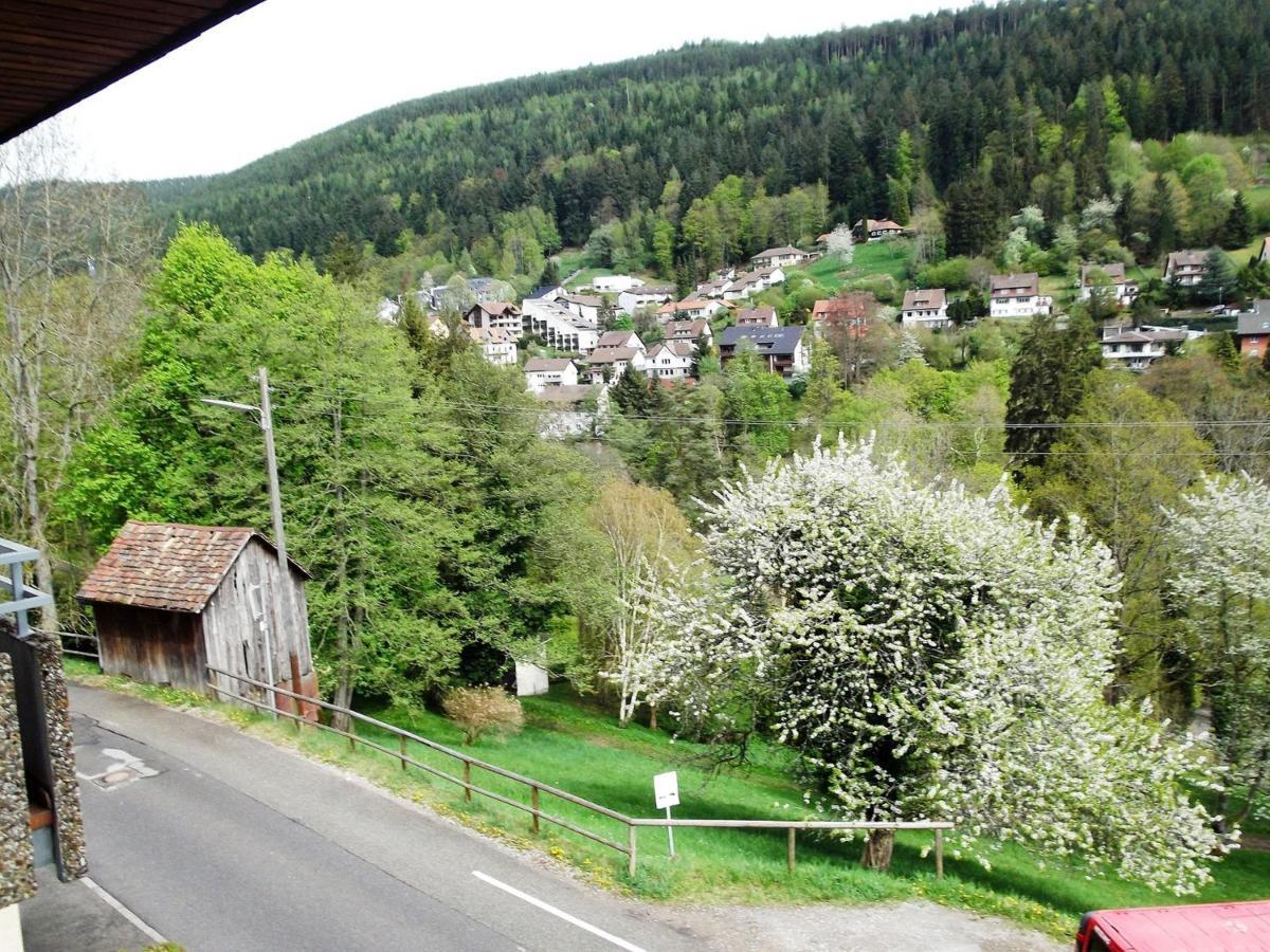 Ferienwohnung Talblick Mit Schwimmbad Bad Wildbad Bagian luar foto